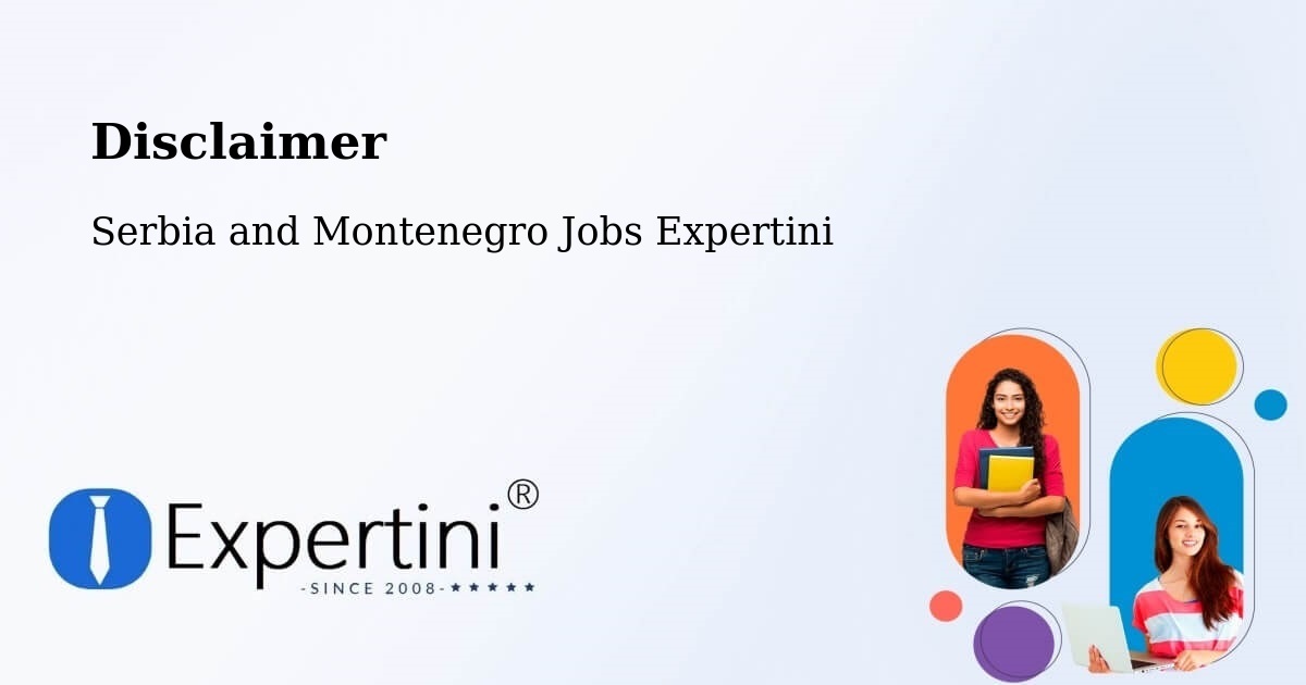 Disclaimer – Rimbey - Serbia and Montenegro Jobs Expertini