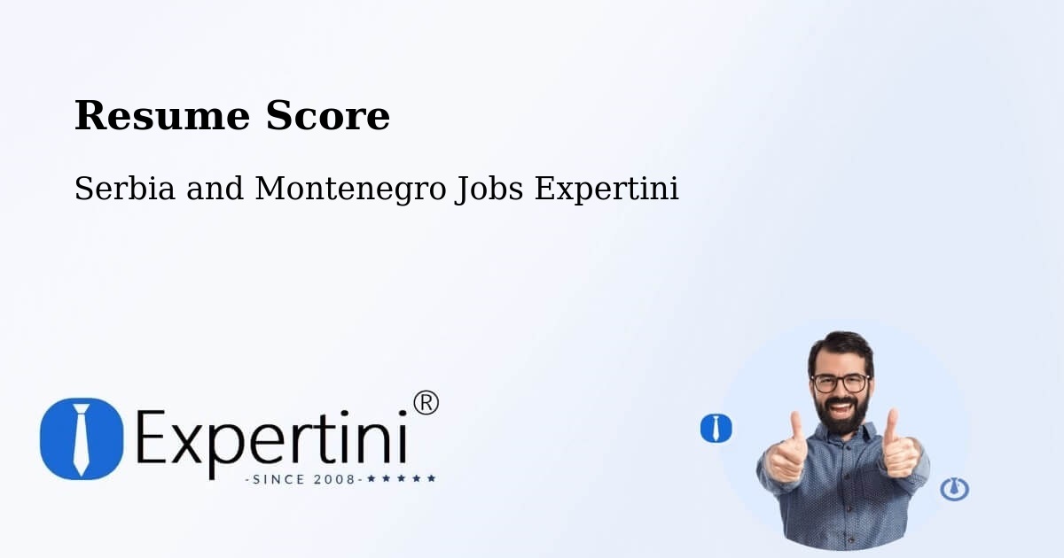 Resume Score & Job Description Match Tool – Rimbey - Serbia and Montenegro Jobs Expertini